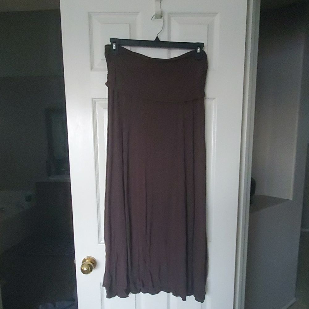 Brown T-shirt Skirt